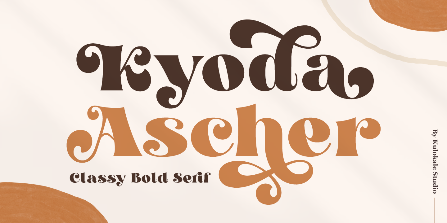 Kyoda Ascher Regular Font preview